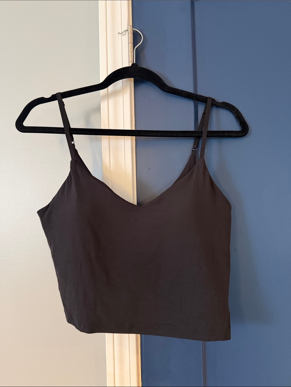 lululemon athletica Black V-Neck align tank black 12 Spaghetti Strap Crop Cami
